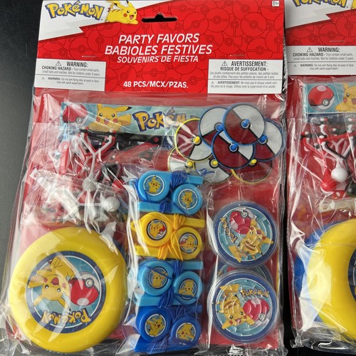 2x Pokemon Pikachu Party Favors 48 Stück Mega Value Pack Amscan 398757 - Bild 2 von 9