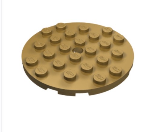 3x LEGO® Part 11213 - Plate, Round 6 x 6 with Hole - Picture 4 of 5