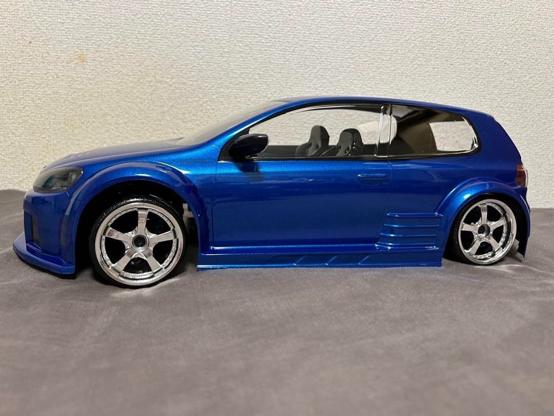 Volkswagen Golf 6 GTI RC Car Body Shell Only 1:10 Blue All Painted