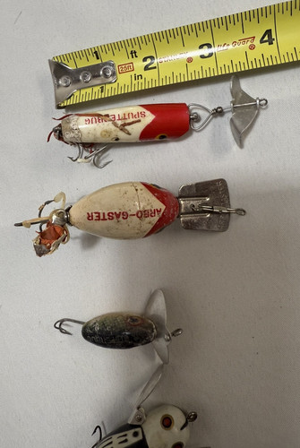 5 señuelos de pesca vintage Heddon Tiny Crazy Crawler and Chugger Spook, Sputterbug - Imagen 3 de 20