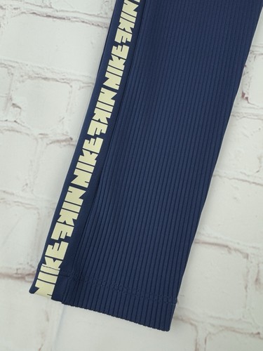 Nike Dri-Fit Sportswear Navy Blue Big Kids (Girl's) 23" Inseam Leggings Medium - Picture 8 of 15