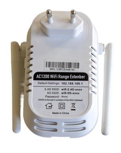 APEX Shenzen WIFI Range Extender Repeater WLAN Verstärker 1200Mbit/s Weiß - Afbeelding 3 van 4