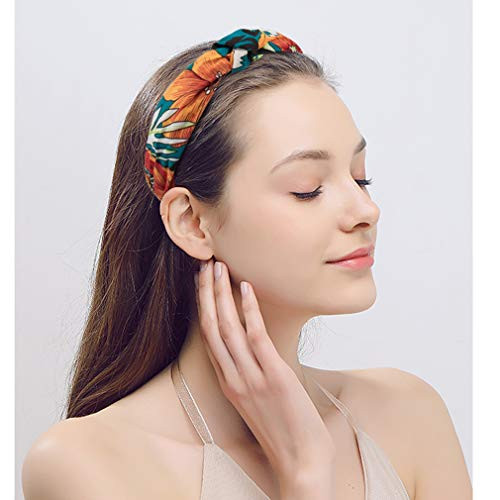 10 pcs Bow Knot Headband Floral Twist Turban Headband Cross Knot Wide Color 1 - Bild 5 von 6