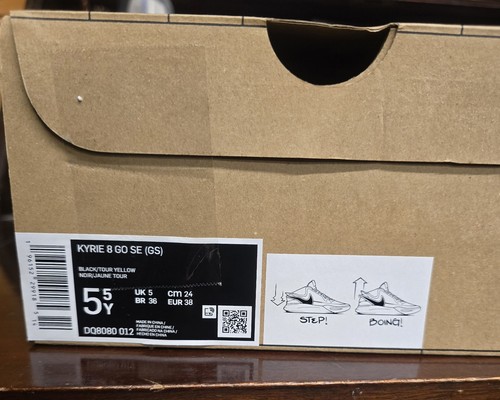 Nike Kyrie 8 Go GS Schwarz Gelb 51/2Y Jugend Basketballschuhe DQ8080 012 - Bild 12 von 12