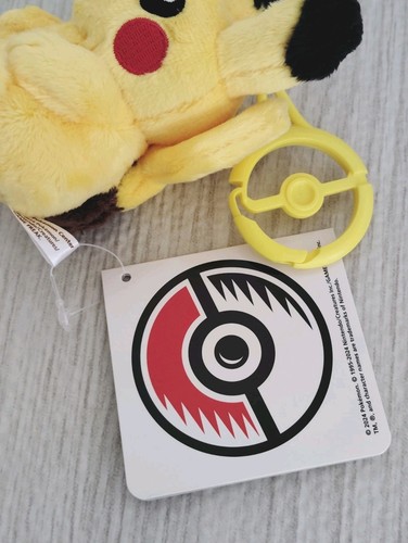 Pokemon Pikachu ♡Mascot with carabiner Holder Keychain Keyring Official goods JP - Picture 8 of 13