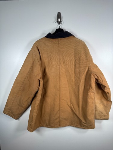 Vtg Dickies Mens Blanket Lined Barn Chore Work Jacket Sz Brown Sz XL 26x31.5 - Picture 9 of 10