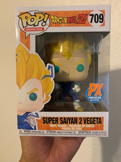 Funko Pop! Dragon Ball Z Super Saiyan 2 Vegeta #709 PX Previews Exclusive | eBay