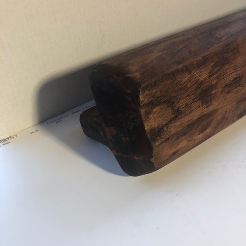 Primitive geschnitzte Holz Tablett Schale mit Henkel rustikal Landhaus Landhaus Deko - Bild 12 von 13