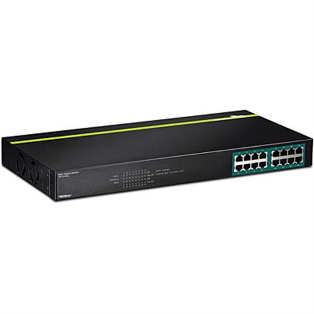 TRENDnet TPE-TG160G 16-портовый гигабитный коммутатор GREENnet PoE+