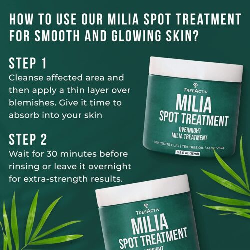 TreeActiv Overnight Milia Spot Treatment 0.5 fl oz, Improves in 2 Weeks 120 Uses - Picture 6 of 11