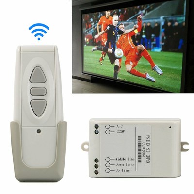 Wireless Remote Control Up Down Switch 433MHz for Projection Screen//Garage Doors