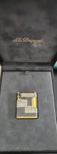 ST DUPONT MAKI E LACQUER GOLD SOUBRENY LIGHTER EGGSHELL FROM 1980'S RAREST NEW