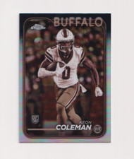 Keon Coleman 2024 TOPPS CHROME ROOKIE SEPIA REFRACTOR #209 BUFFALO BILLS