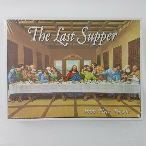 Das letzte Abendmahl - White Mountain Puzzle 1000 Stück Brandneu Versiegelt 24" x 30" - Bild 1 von 7