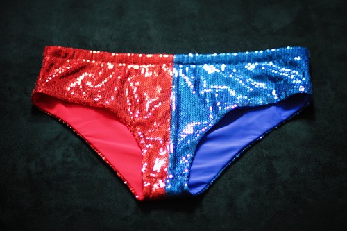 Original Harley Quinn Sequin Shorts Suicide Squad Hot Pants Cosplay Birthday - Picture 6 of 6
