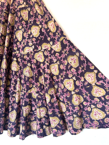 NILA RUBIA Skirt L/XL Full Stye Jersey Purple Midi Length - Picture 6 of 11