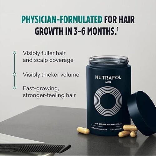 NUTRAFOL Men's Hair Growth Supplements Nutraceutical Dietary Authentic 120 Caps - Picture 2 of 10