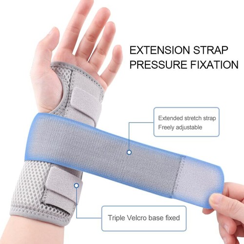 NEW Wrist Brace for Carpal Tunnel - Adjustable Night Support Brace with Splints - Picture 3 of 9