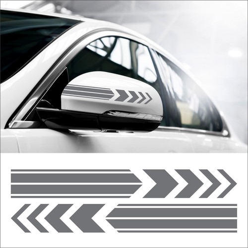 Set of 2 Car Side Mirror Auto SUV Vinyl Stripe Sticker Decal Hanover Style  - Picture 13 of 15