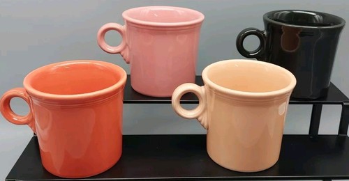 Homer Laughlin Fiestaware Mug O-Ring Handle Coffee Cup FOUR CUPS 3.5 SH - Picture 3 of 9