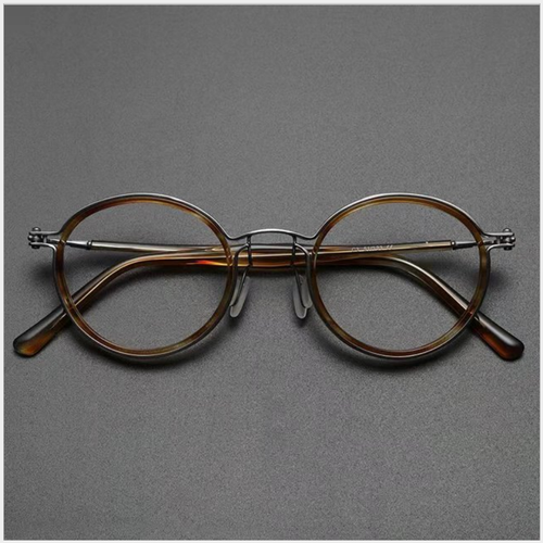 Gafas redondas clásicas japonesas de titanio puro marco personalidad vintage - Imagen 1 de 19