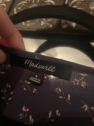 Madewell Easy Midi Kleid im Frühling Fling marineblau Größe Small - Bild 7 von 7