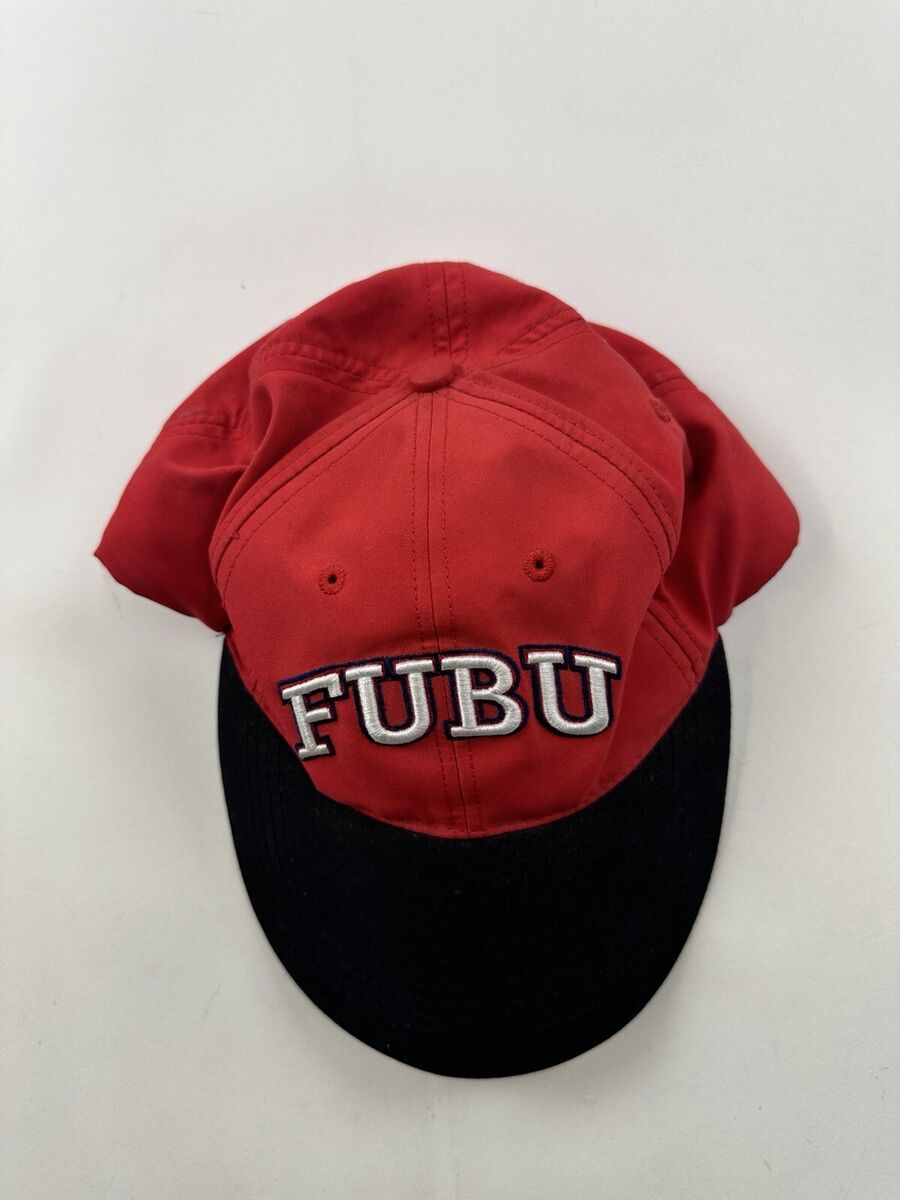 Vintage FUBU Hat Youth Red Strap Back Cap 90s Retro Spellout Vintage FUBU Hat Youth Red Strap Back Cap 90s Retro Spellout