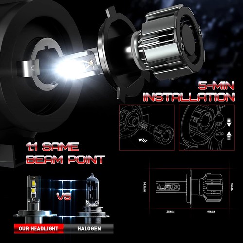 2x MODIGT Car LED H4 Headlight Globe For KIA Carnival Wagon 2004 2005 2006 2007 - Picture 5 of 23