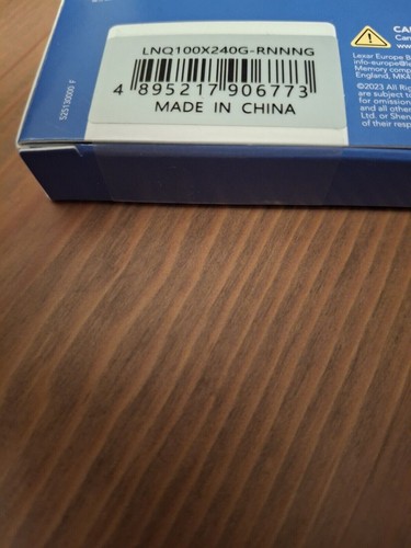 Disque SSD Lexar NQ100 240 Go NEUF et scellé - SATA III 2,5" - Afbeelding 5 van 5