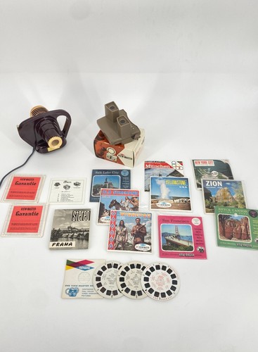 *LOT ORIGINAL VIEW MASTER SAWYERS JUNIOR PROJECTOR PICTURE DISCS ORIGINAL BOX VINTAGE 1960s - Picture 12 of 12