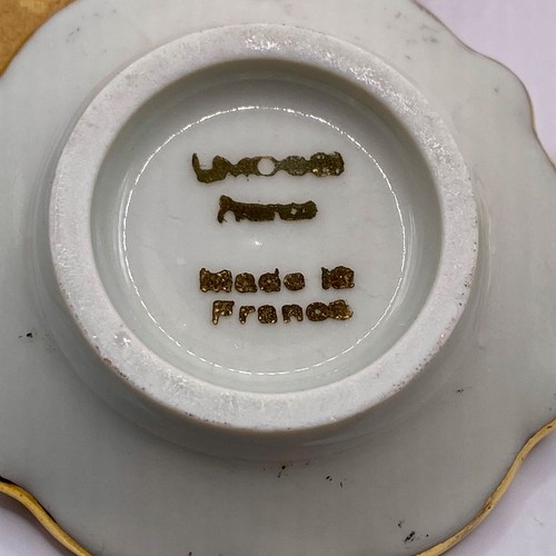 Tiny Limoges Porcelain Plates Miniature Victorian French Lady - Picture 5 of 10