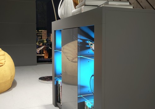 Modern Sideboard Display Cabinet I TV Stand I High Gloss Doors I Free LED Lights - Picture 26 of 31