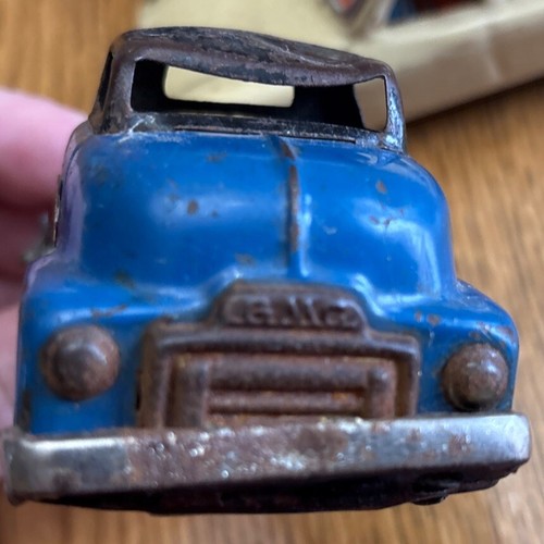 Vintage Lot Of 3 Tin Friction Toy Cars SSS, Unmarked - Picture 3 of 15
