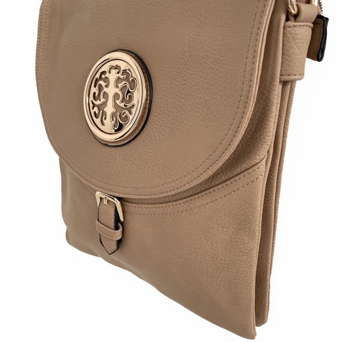 Ladies Cross Body Messenger Over Shoulder Bag Satchel Womens Handbag Twist Lock - Picture 688 of 851