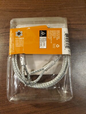 Everbilt Galvanized Wire Rope 3/16in X6ft, 840lb Work Load. | eBay