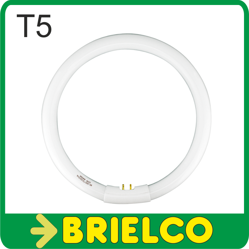 Imagen 1 - TUBO FLUORESCENTE CIRCULAR TRIFOSFORO T5 185X16MM G10q LUZ DIA 1210 LUM 22W BD42