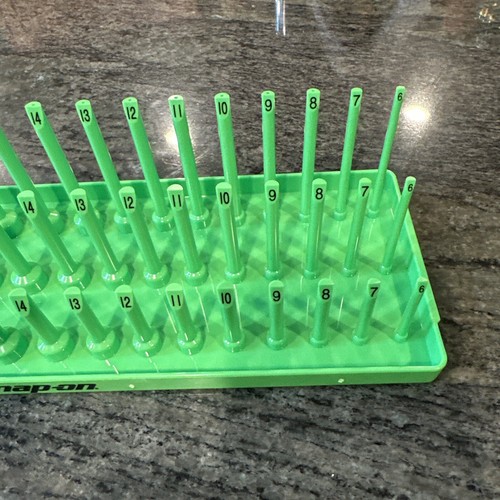 Snap On ka383metgn 3/8 metric post 3 row socket tray green - Bild 3 von 6