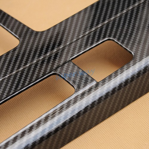 LHD Carbon Fiber Car Gear Shift Panel Cover Trims For Audi Q5 FY SQ5 2017-2020 - Picture 4 of 6