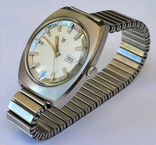 SCHÖNE alte HERRENUHR LIPPE MECHANISCH Armband FIXO-FLEX läuft - Bild 3 von 24