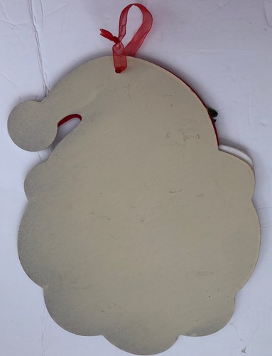 Weihnachten Wandschild Weihnachtsmannkopf & Schneeflocken - Bild 3 von 4