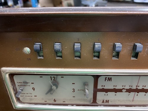 Vtg Rare 1960's Talk-A-Radio Tubes Wall Intercom Model 1014 w AM/FM Radio Copper - Picture 8 of 21