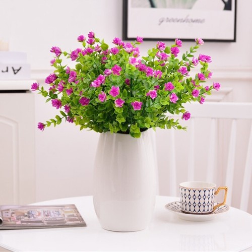 US 4/10pcs Faux Plant Ornament for Home/Shop Improve Vibes Decor Party Wedding - Picture 19 of 24