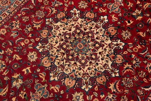 Najafabad Tissé à la Main Tapis de Perse 297 x 194 cm-Fine,Orient,Tapis,,Rouge - Picture 8 of 14