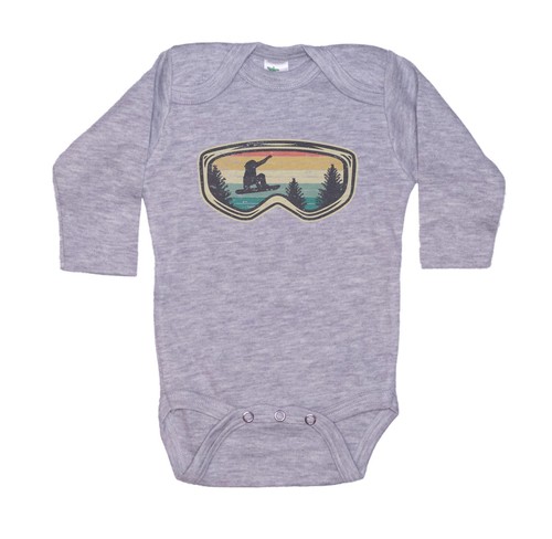 SNOWBOARD GOGGLES, SNOW, Sublimation, INFANT BODYSUIT, ROMPER, BABY Creeper - Picture 17 of 20