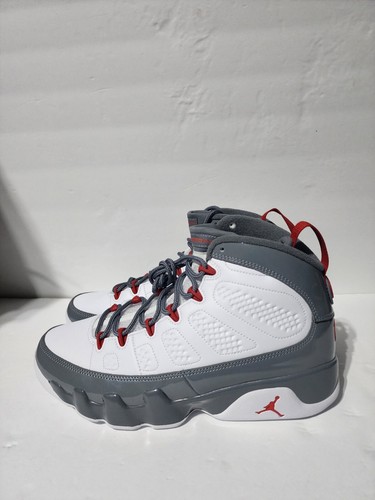New Nike Air Jordan 9 Retro "Fire Red Wolf Gray" (CT8019-162) Men's Size 9.5 - Picture 3 of 9