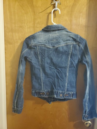 Abercrombie Denim Blue Jean Jacket Girls's XL - Picture 2 of 2