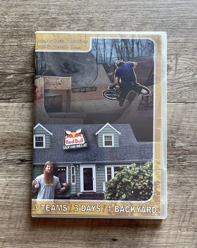 Red Bull Backyard Build Off (DVD, 2006) Nate Wessel Matt Bischoff BMX Ramps RARE