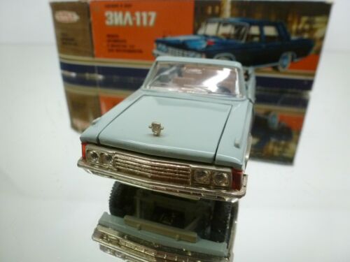 USSR CCCP ZIL 117 CABRIOLET - VERY RARE - BLUE 1:43 - FAIR IN BOX - Imagen 2 de 9