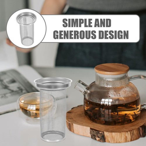 Teapot Tea Strainer Insert Stainless Steel Tea Filter Metal Mesh Infuser Loos... - Bild 4 von 9