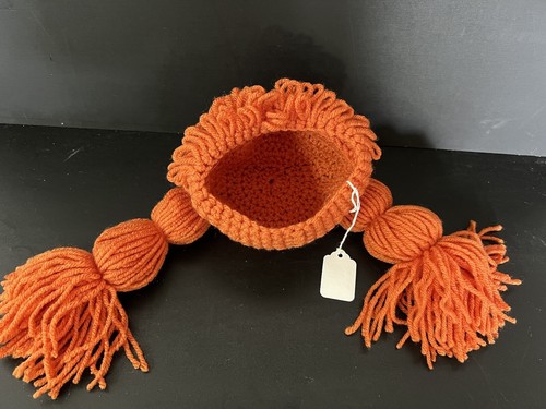 Cabbage Wig Knit Newborn Photo Hat Cap Baby Doll Hair Replacement Costume Prop - Picture 5 of 6